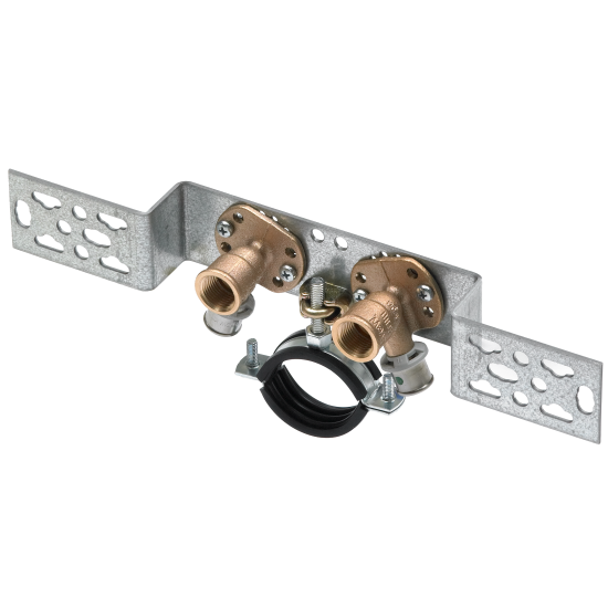 Pre-threaded with M5 threads and with holes to mount a waste-pipe using the LEIFELD Cable-Clamp Part# 1053, threaded stud and a pipe-clamp.