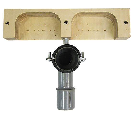 ... to quickly and securely mount a waste pipe!