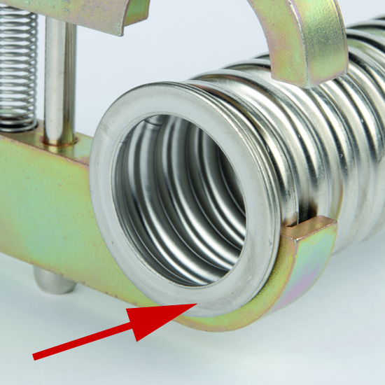 7. This is how your finished flange should look!